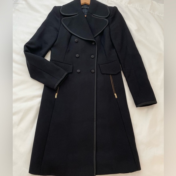 Zara double breasted wool coat - Picture 5 of 7